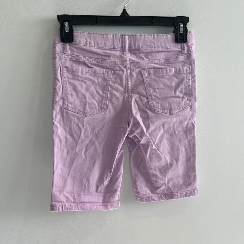 The Childrens Place Girls Purple Bermuda Shorts Size 10 Lavender Cotton Stretch